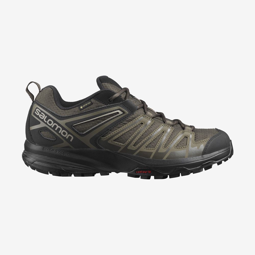 Buty Trekkingowe Męskie Salomon X CREST GORE-TEX - Brązowe - Polska (516-TRCGNM)